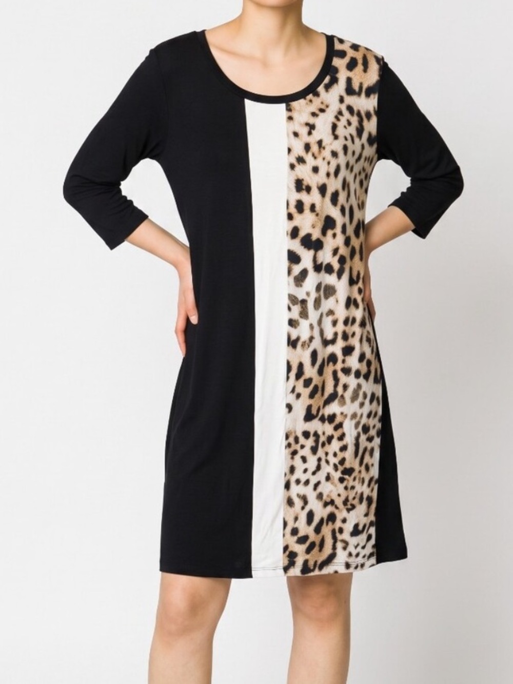 Karen Kane leopard panel dress